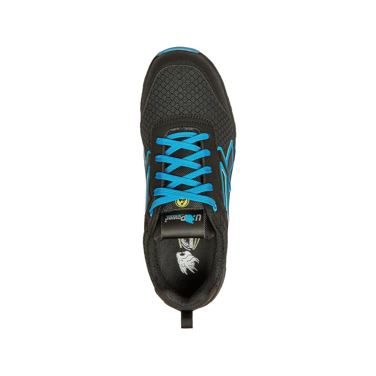 U-Power Sicherheitshalbschuhe S3S STINGER ESD BLACK / BLUE FLUO