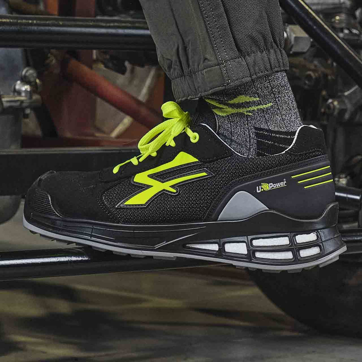U-Power Sicherheitshalbschuhe S1PS ELVIS s ESD BLACK / YELLOW