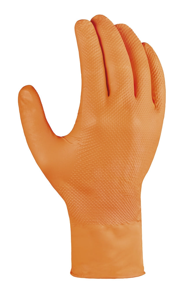 teXXor Nitril Einweg Handschuhe DIAMOND GRIP orange 
