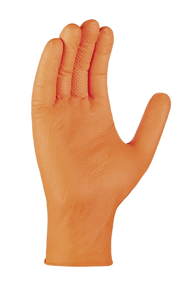 teXXor Nitril Einweg Handschuhe DIAMOND GRIP orange 
