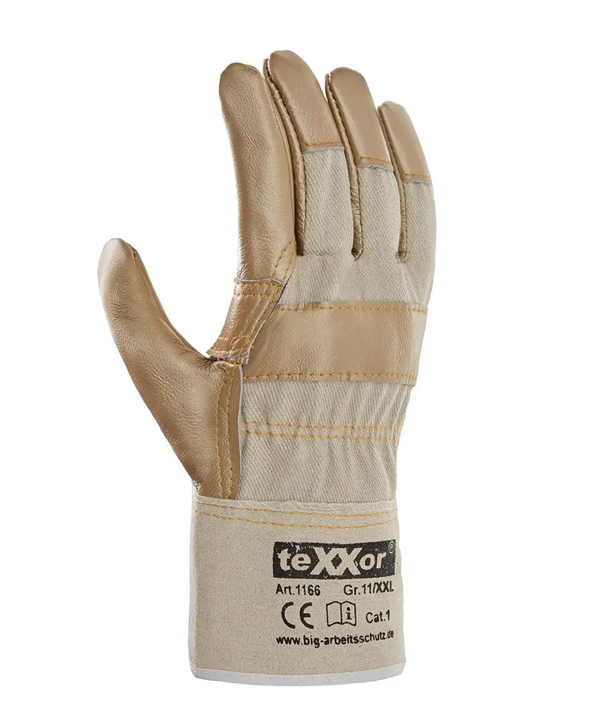 teXXor® Möbelleder-Handschuhe HELLES LEDER-120 Paar teXXor®