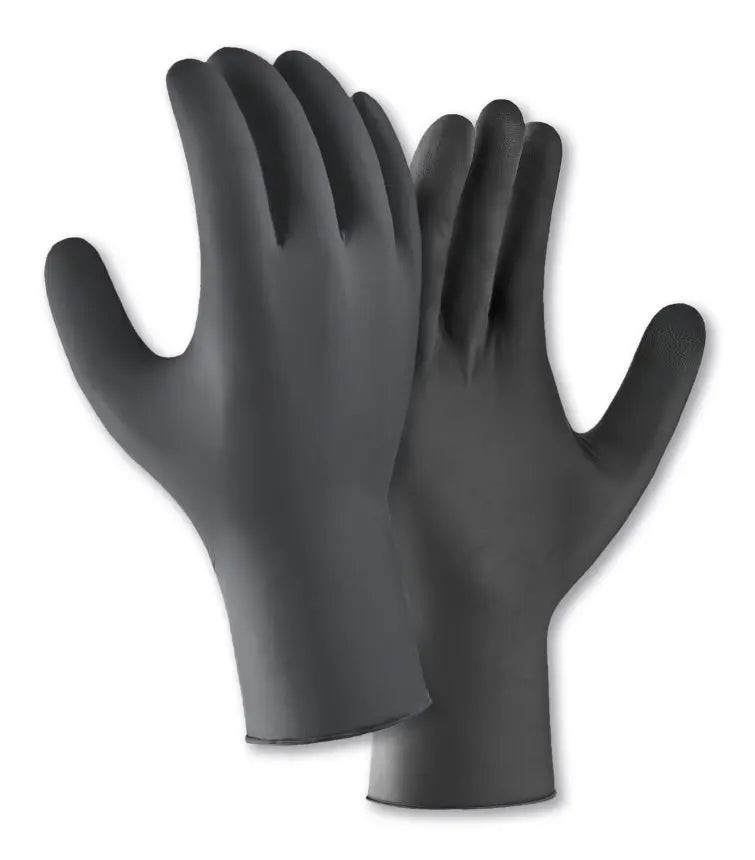 teXXor® Nitril-Einweg-Handschuhe schwarz UNGEPUDERT - KERA Arbeitsschutz