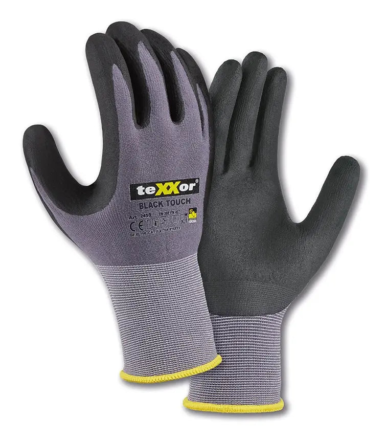 teXXor® Nylon-Strickhandschuhe BLACK TOUCH® - KERA Arbeitsschutz