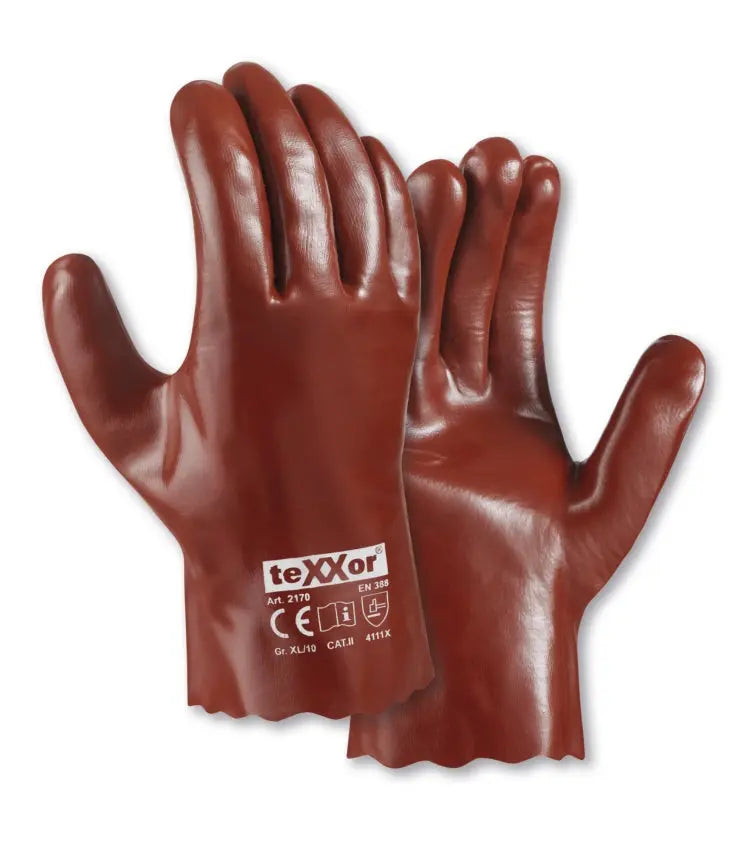 teXXor® PVC-Handschuhe ROTBRAUN-120 Paar teXXor®