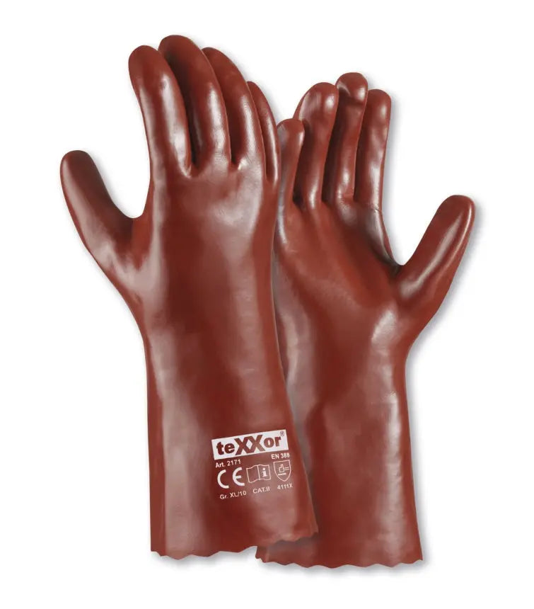 teXXor® PVC-Handschuhe ROTBRAUN-120 Paar teXXor®
