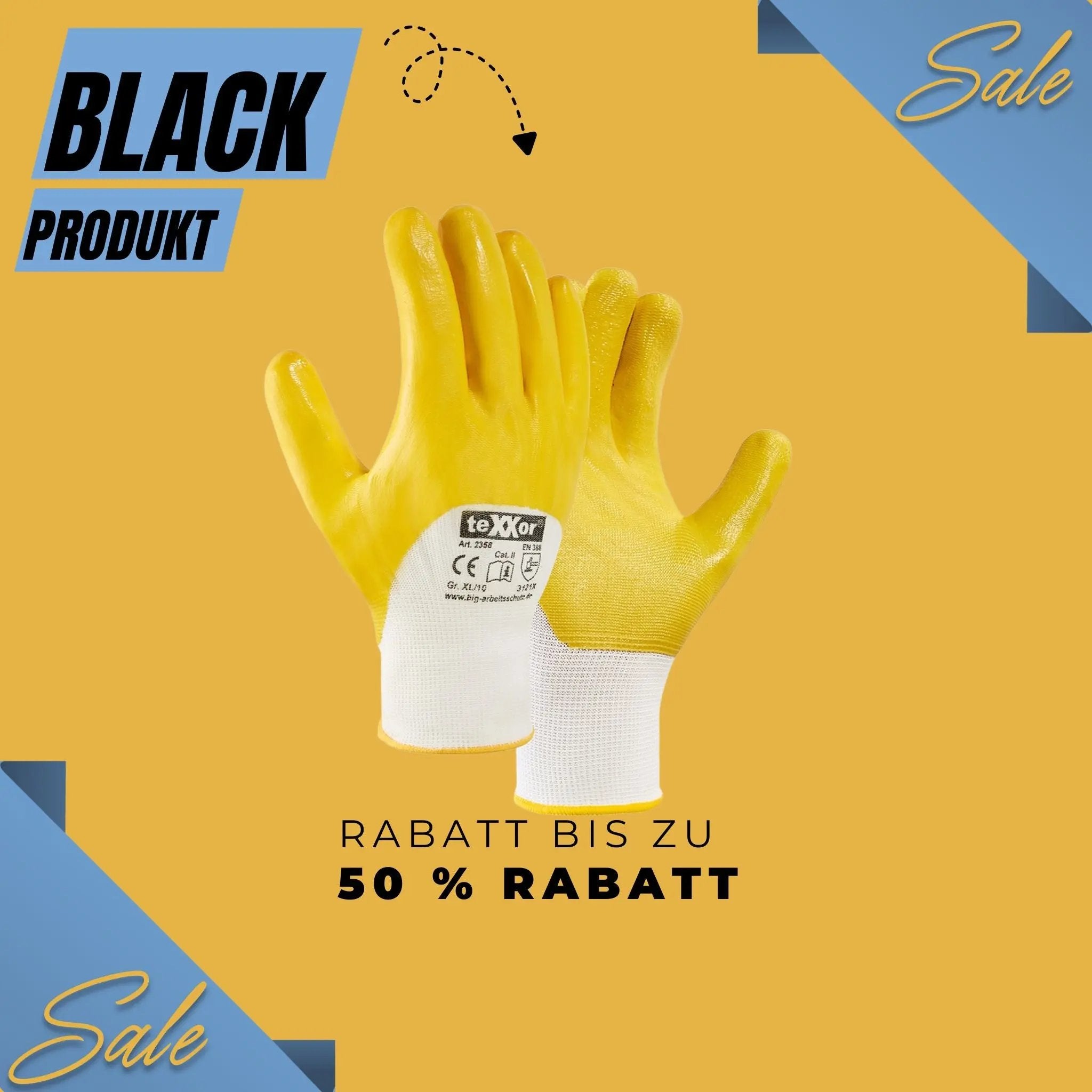 teXXor® Polyester-Strickhandschuhe NITRIL BESCHICHTET teXXor®