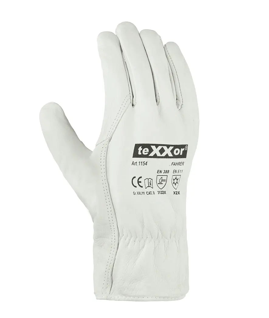 teXXor® Rindnappaleder-Winterhandschuhe FAHRER-WINTER-120 Paar teXXor®