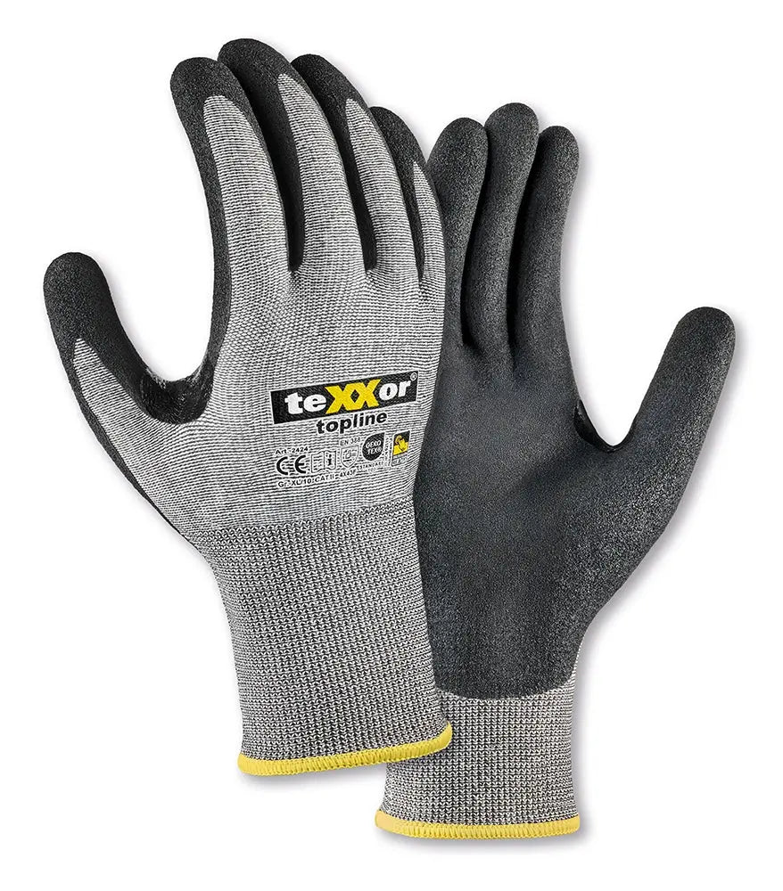 teXXor® Schnittschutz-Strickhandschuhe BESANDETE NITRILBESCHICHTUNG-144 Paar teXXor®