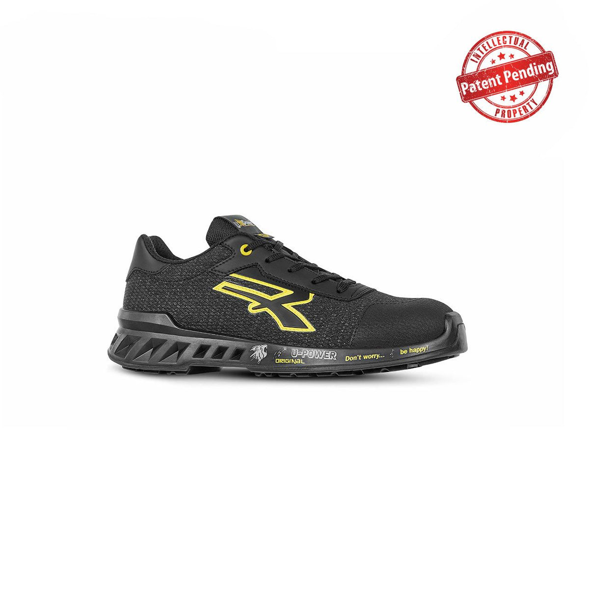 U-Power Sicherheitshalbschuhe S1PS FRANK s ESD BLACK / YELLOW FLUO